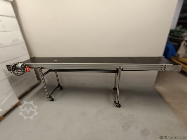 Aluminum frame conveyor belt 540x3400mm Aluminium-Förderbandrahmen 540x3400mm