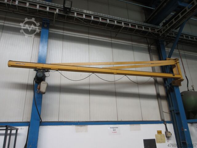 Wall-mounted slewing jib crane Slewing jib crane Chain hoist Demag KBK Drehkran Hallenkran Kran 500KG KBKII 6m Demag PK Kettenzug NL 500KG