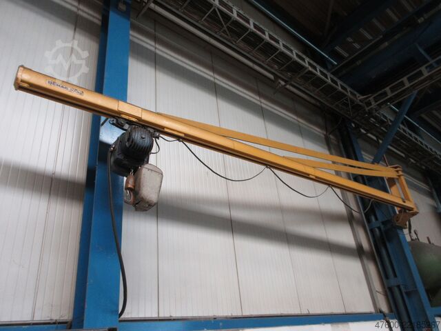 Wall-mounted slewing jib crane Slewing jib crane Chain hoist Demag KBK Drehkran Hallenkran Kran 500KG KBKII 6m Demag PK Kettenzug NL 500KG