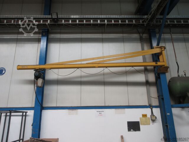 Wall-mounted slewing jib crane Slewing jib crane Chain hoist Demag KBK Drehkran Hallenkran Kran 500KG KBKII 6m Demag PK Kettenzug NL 500KG