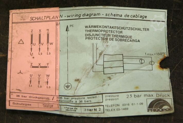 Refrigeration compressor FRIGOPOL D750-R12-450H