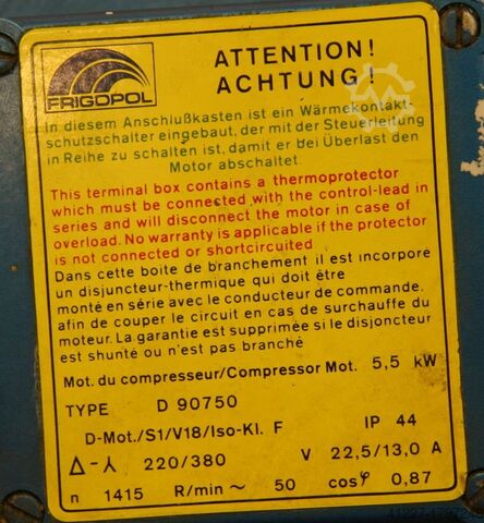 Refrigeration compressor FRIGOPOL D750-R12-450H