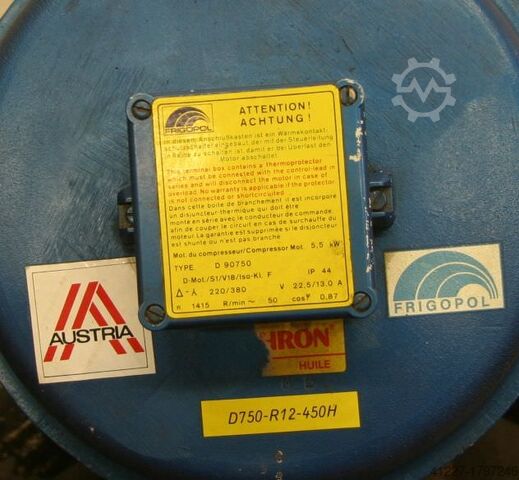 Refrigeration compressor FRIGOPOL D750-R12-450H