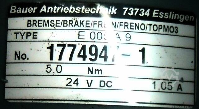Getriebemotor 0,37 kW 41 U/min BAUER BK10-71V