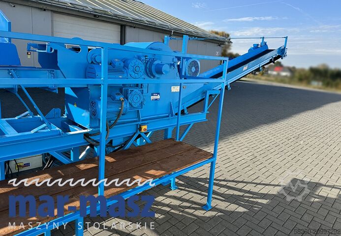 Wood chipper/shredder for wood offcuts ŻENO ZTH 400/500 E 130 wibrorynna i taśmociąg