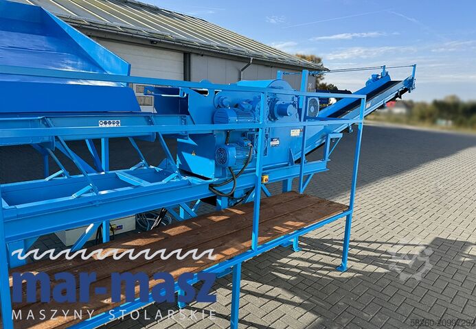 Wood chipper/shredder for wood offcuts ŻENO ZTH 400/500 E 130 wibrorynna i taśmociąg