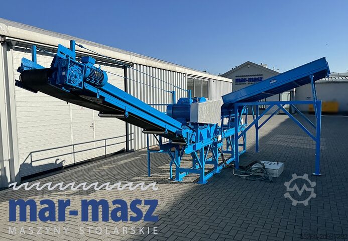 Wood chipper/shredder for wood offcuts ŻENO ZTH 400/500 E 130 wibrorynna i taśmociąg