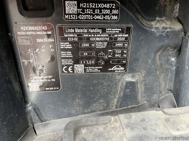 Elektro 3 Rad-Stapler Linde E15-02