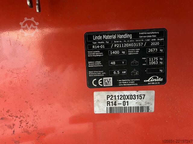 Schubmaststapler Linde R14-01