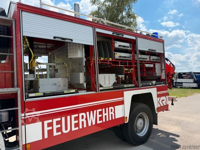 LKW mit Kofferaufbau MAN 17.232 4x4 KRAN SEILWINDE Kran und LKW