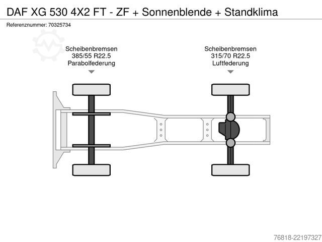 Standard SZM DAF XG 530 4X2 FT - ZF + Sonnenblende + Standklima