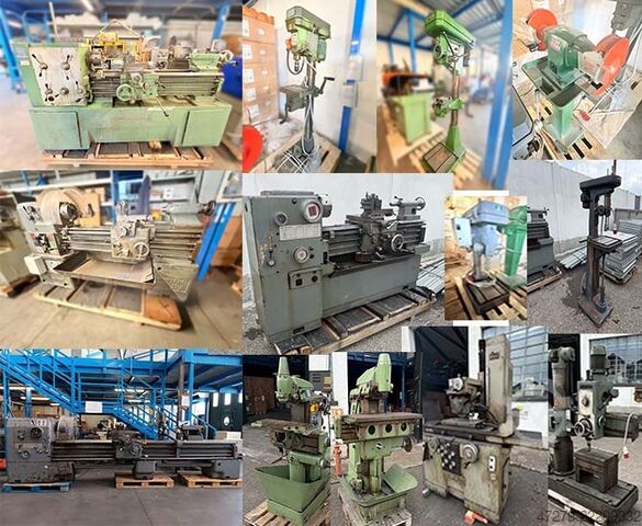Lathes, drills, radial drills, milling machines, grinding wheels Blocco macchine utensili USATE torni,trapani,trapani radiali,frese,mola
