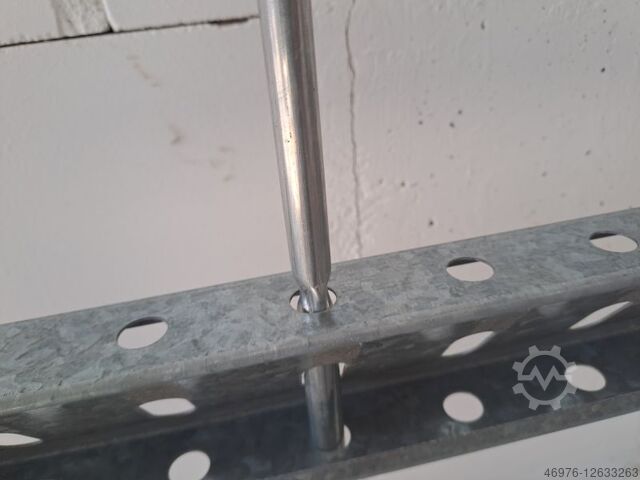 Steckrohr f. Regaltraversen SSI Schäfer / R3000 / 1€ pro Stck. / Gesamtlänge: 170 mm / RohrØ: 12 mm