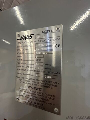 Vertikales Bearbeitungszentrum HAAS VF-3D
