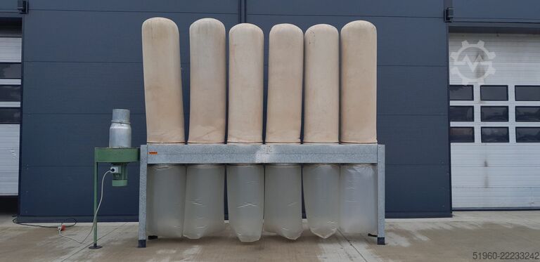 Absauganlage für Sägemehl, 6-sack, 2/26  2/26