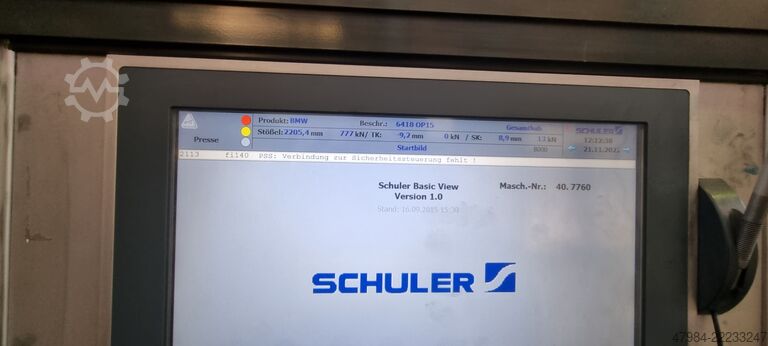 Hydraulische Presse/Industrieroboter SCHULER SHC 1000