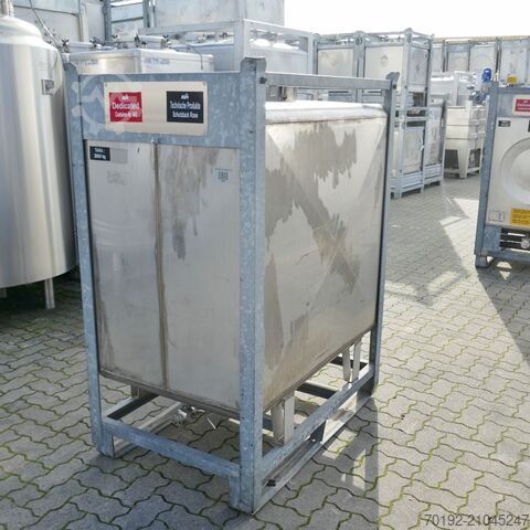 1000 liter container made of V2A  9755