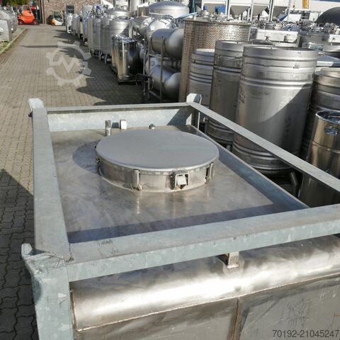 1000 liter container made of V2A  9755