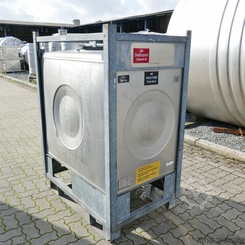 1000 liter container made of V4A  9754