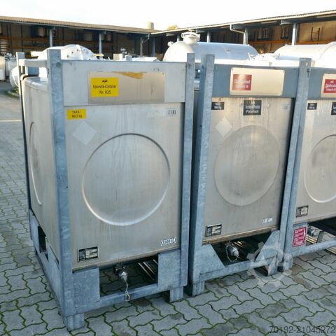 1000 Liter Container aus V2A Stöcklin 9749