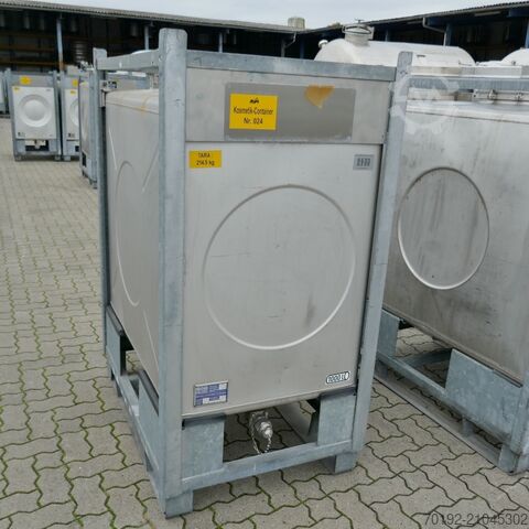 1000 liter IBC container made of V2A Gempp & Unold AG 9744
