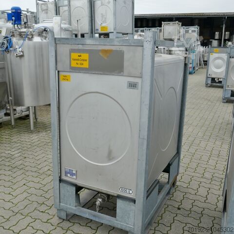 1000 liter IBC container made of V2A Gempp & Unold AG 9744