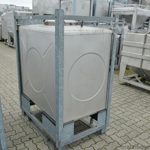 1000 liter IBC container made of V2A Gempp & Unold AG 9744