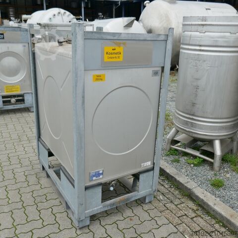 1000 liter IBC container made of V2A Gempp & Unold AG 9743