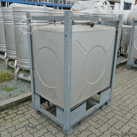 1000 liter IBC container made of V2A Gempp & Unold AG 9743