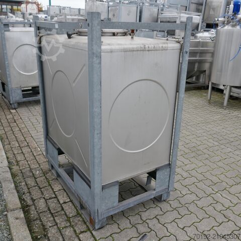 1000 liter IBC container made of V2A Gempp & Unold AG 9743