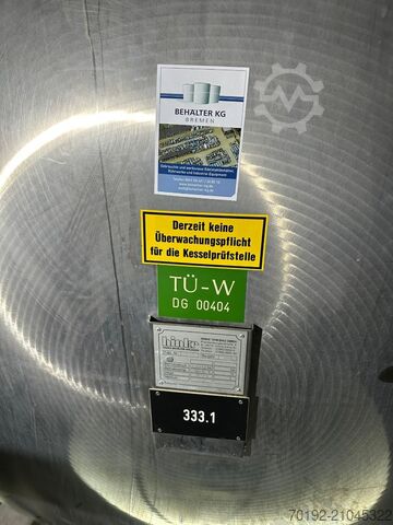 29250 Liter horizontaler Lagertank aus V4A Hinke 9738