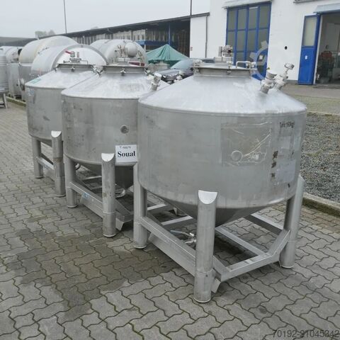 800 liter conical pharmaceutical container made of V4A stainless steel 9730