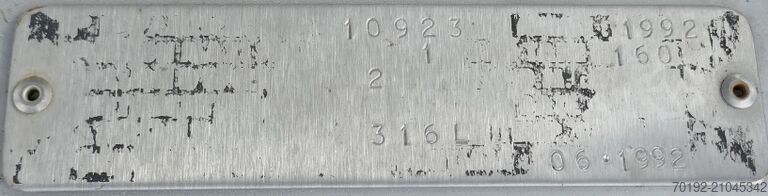 800 liter conical pharmaceutical container made of V4A stainless steel 9730