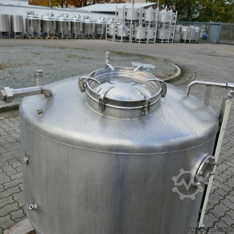 800 liter storage tank made of V2A stainless steel with sight glass  9728