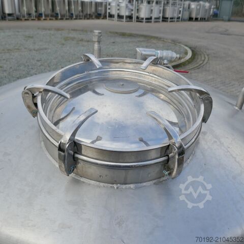 800 liter storage tank made of V2A stainless steel with sight glass  9728