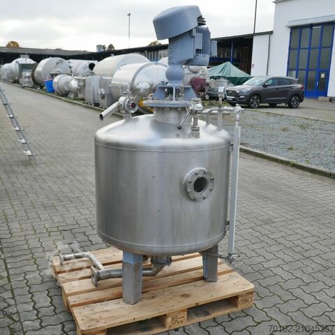 420 Liter Rührwerksbehälter aus V2A mit Propellerrührwerk  9727