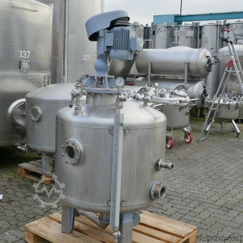 420 Liter Rührwerksbehälter aus V2A mit Propellerrührwerk  9727