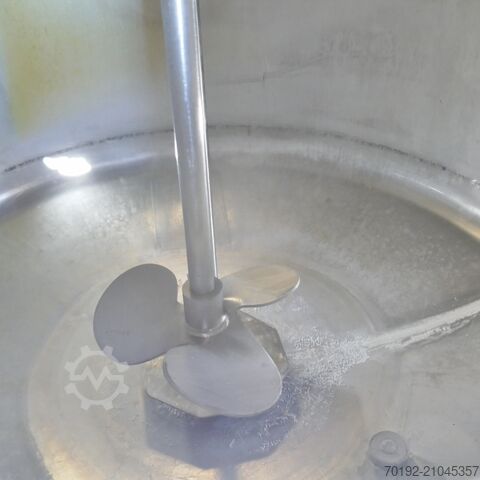 420 Liter Rührwerksbehälter aus V2A mit Propellerrührwerk 9727