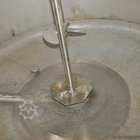 420 Liter Rührwerksbehälter aus V2A mit Propellerrührwerk  9727