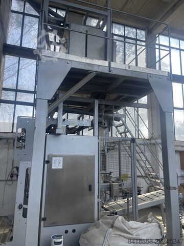 Bulk material packaging line Radpak RM-55AI, RW-04, RC-50