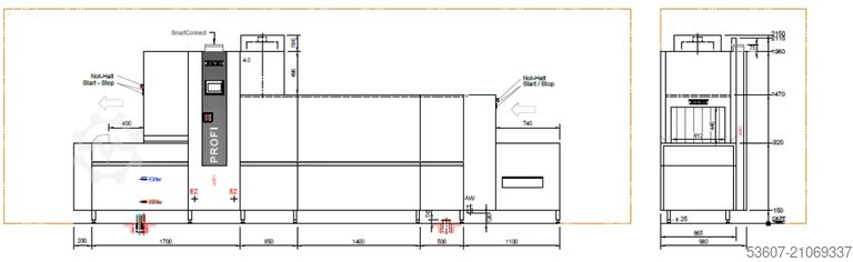 Conveyor dishwasher HOBART FTNi-2-E-AN-R-DL3,C25