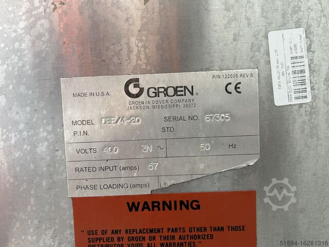 Kippbarer Kessel Groen DEE/420