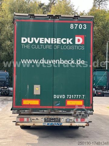 Open semitrailer with tarp KRONE SD Pritsche + Plane Edscha-Verdeck