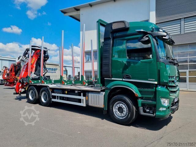 Holztransporter Mercedes-Benz Arocs 2651 L 6x4 Palfinger Epsilon TZ12-98