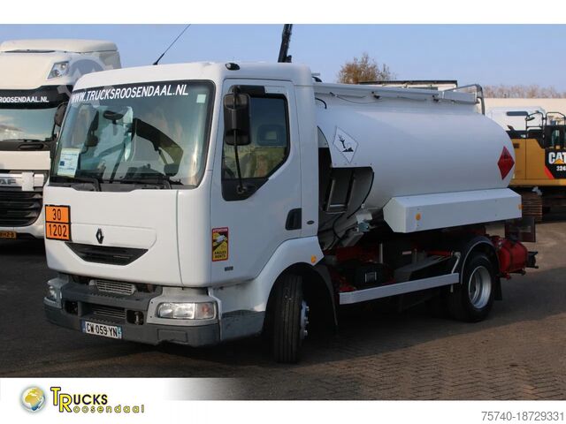Tanker truck Renault Midlum 250 + 2 COMP + 6180liter + euro 2 + manual