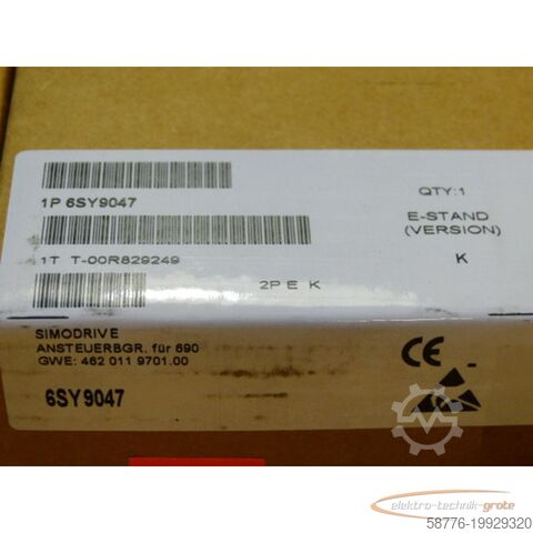 Component Siemens 6SY9047 Ansteuerbaugruppe SN T-00R829249   - ! -