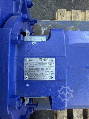 Industrial Centrifugal Pump KSB Etanorm ETN 200-150-400