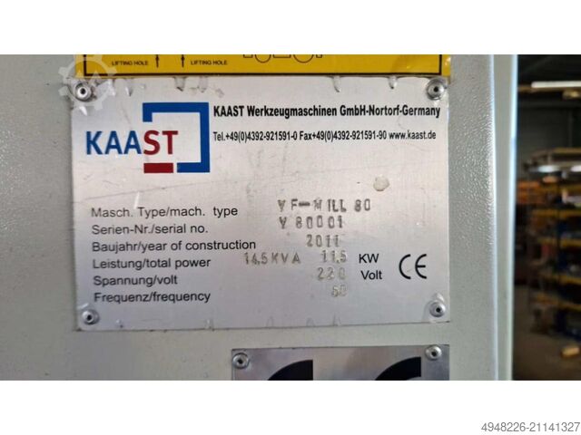 4-Achsen-Vertikal-Bearbeitungszentrum KAAST VF MILL 80