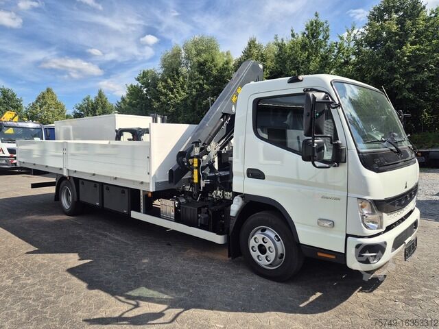 Pritschenwagen Fuso FUSO 9C18 Canter Alu Pritsche 5.5m Kran 3x hydr.