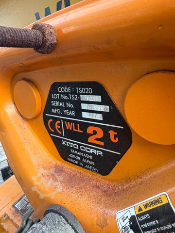 Chain hoist Kito TS020
